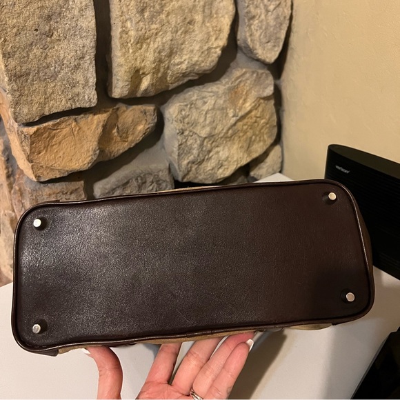 Vintage Y2K Coach Hampton Suede Satchel Bag - Picture 10 of 12